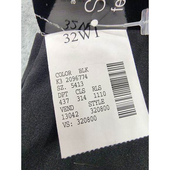 NEW Fashion Bug Moderately Curvy High Rise Straight Leg Pants Size 32WT Black - Picture 6 of 12